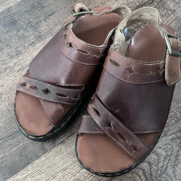 Vintage 90s Dr Martens Womens UK 5 US 6 Chunky Platform Leather
Sandals Brown - Picture 6 of 7